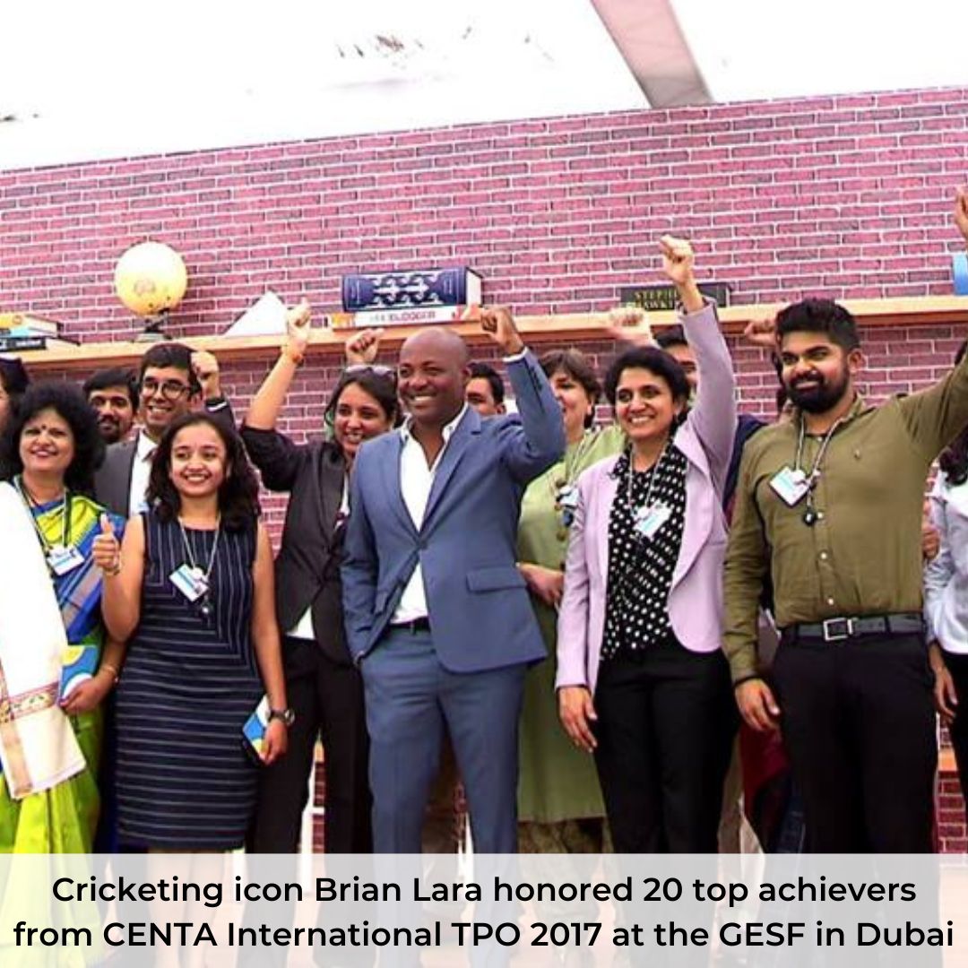 Brian Lara honouring 20 top achievers from CENTA International TPO 2017 in Dubai