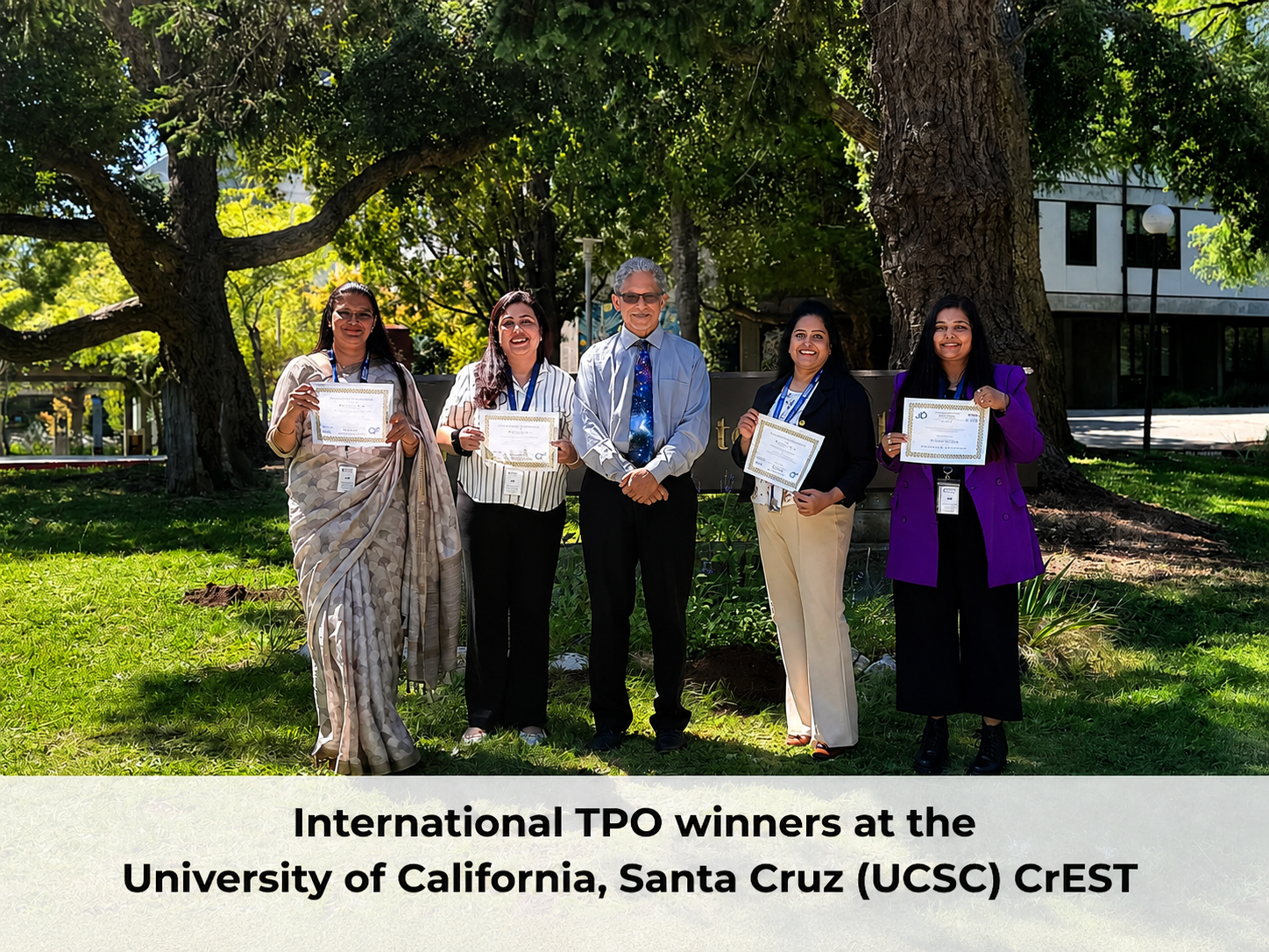 International TPO winners at the University of California, Santa Cruz CrEST